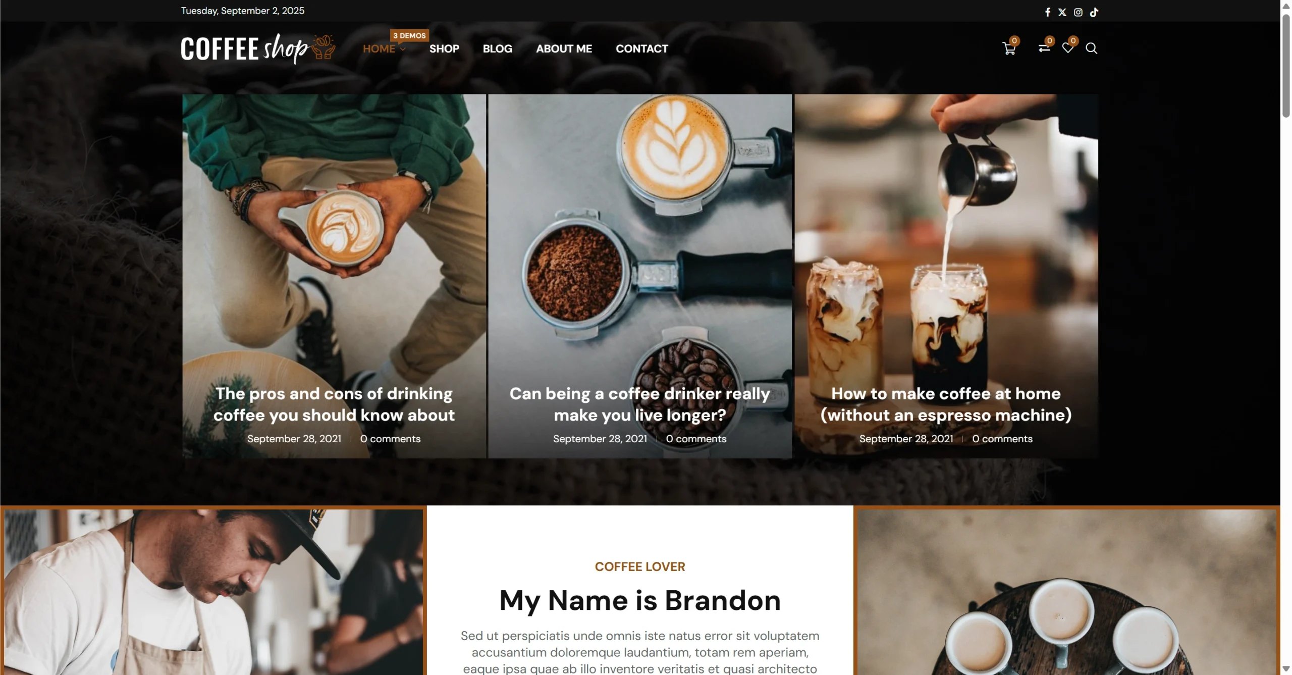 Web bán Coffee